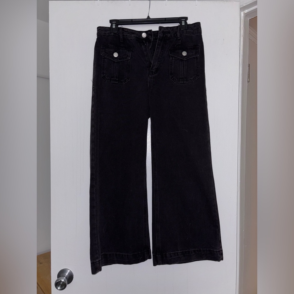 SHEIN Black Wide Leg Jeans- never worn - Picture 2 of 4